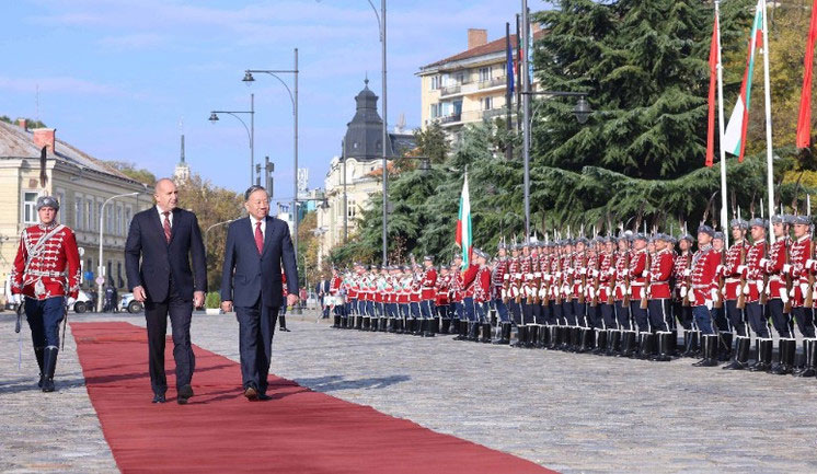 Lễ đón Tổng Bí thư Tô Lâm và Phu nhân thăm chính thức Bulgaria.