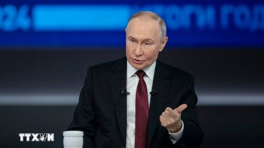 Tổng thống Nga Vladimir Putin. (Ảnh: THX/TTXVN)