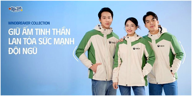 Thiết kế áo gió Windbreaker - biểu tượng phong thái chuyên nghiệp doanh nghiệp hiện đại.