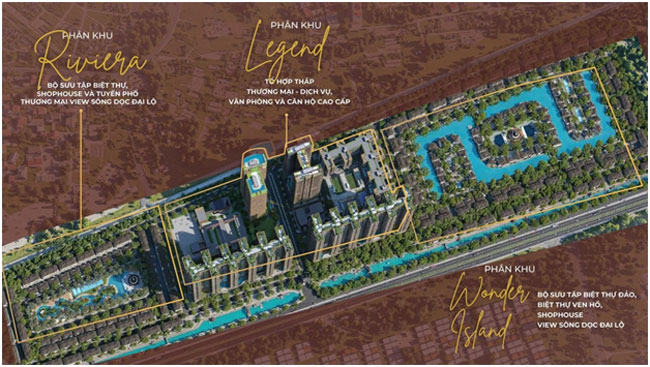 Phối cảnh tổng thể dự án The Legend Hưng Yên.