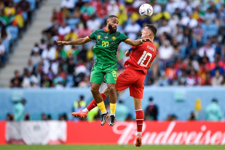 Thụy Sĩ và Cameroon có một hiệp 1 cân bằng