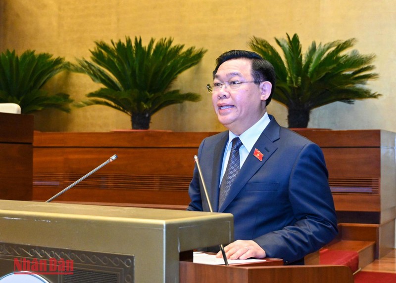 Chủ tịch Quốc hội Vương Đình Huệ phát biểu bế mạc Kỳ họp thứ 4, Quốc hội khóa XV.