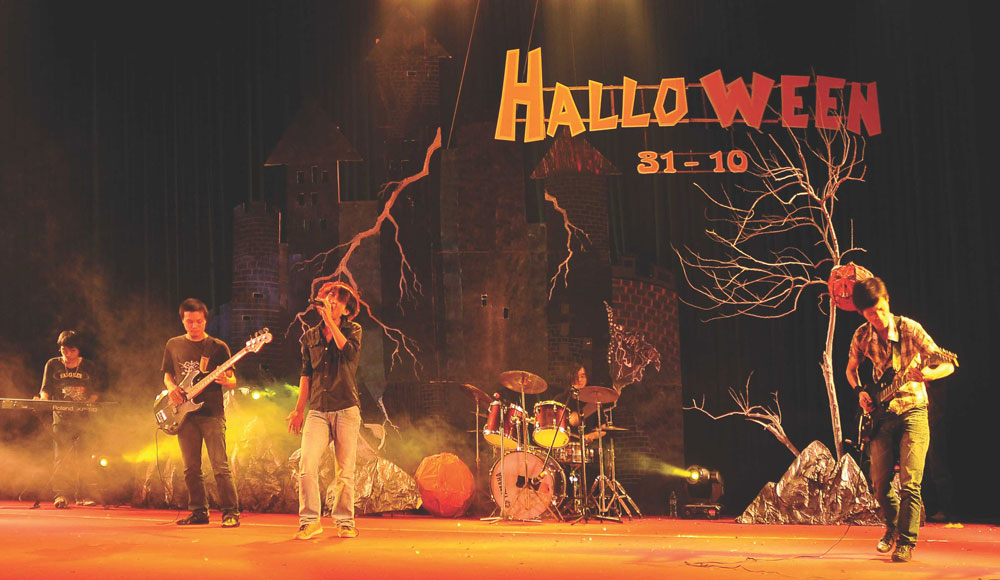 Đêm Halloween ấn tượng tại Thái Nguyên. Ảnh: Đào Tuấn