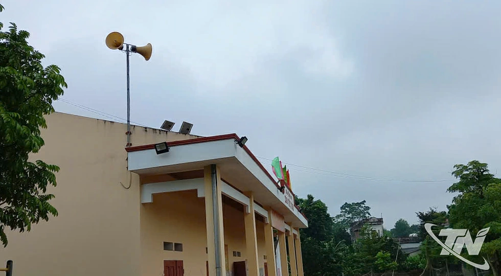 Cụm loa truyền thanh được lắp đặt ở hầu khắp các nhà văn hóa xóm, tổ dân 
phố trên địa bàn tỉnh.