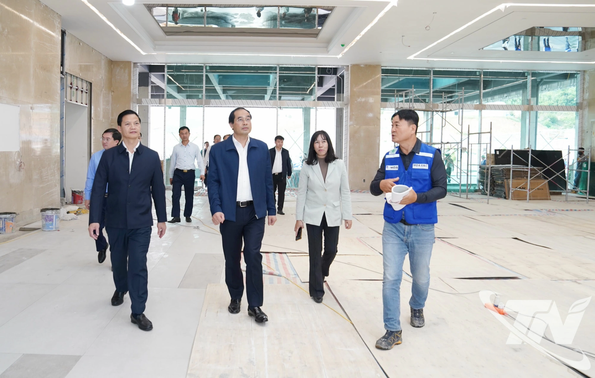 Đồng chí Bí thư Tỉnh ủy Trịnh Xuân Trường và đồng chí Chủ tịch UBND tỉnh Vương Quốc Tuấn kiểm tra Dự án Sân golf Glory.