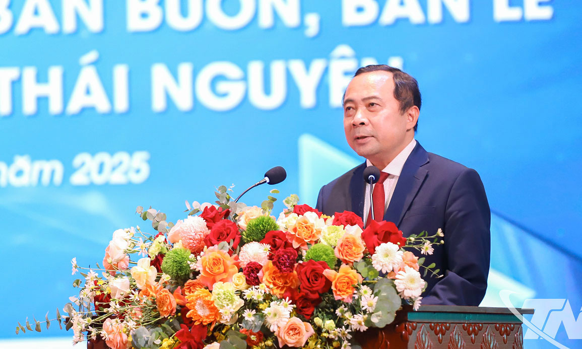 Thứ trưởng Thường trực Bộ Khoa học và Công nghệ Vũ Hải Quân phát biểu tại Hội nghị.