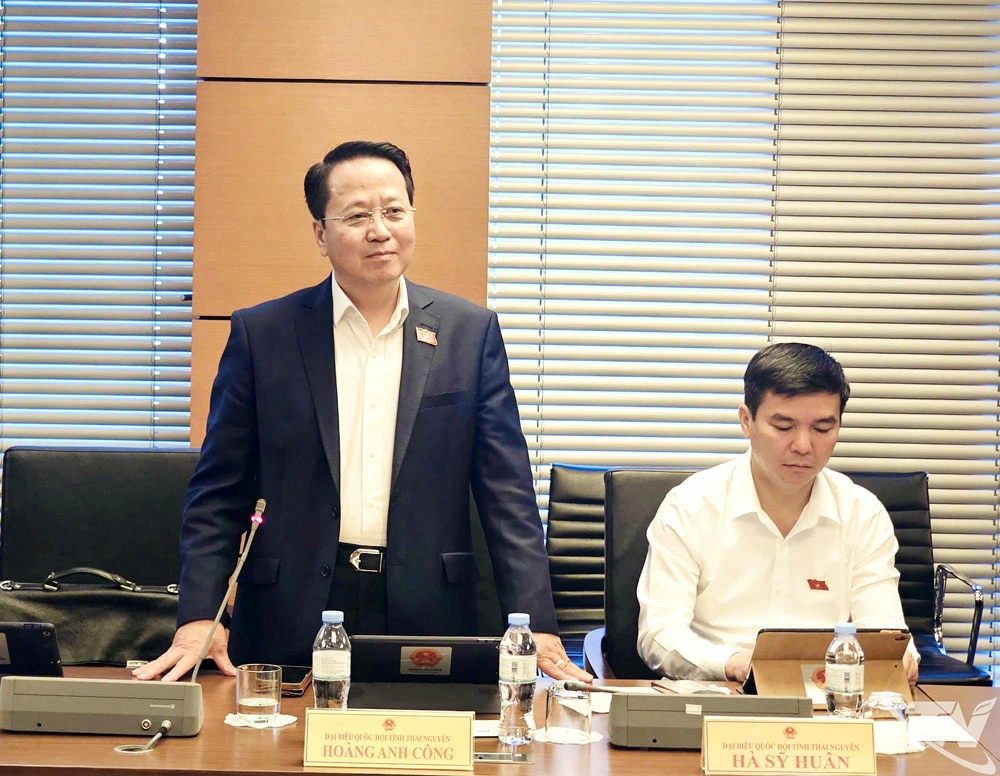 đại biểu Hoàng Anh Công (Đoàn ĐBQH tỉnh Thái Nguyên).