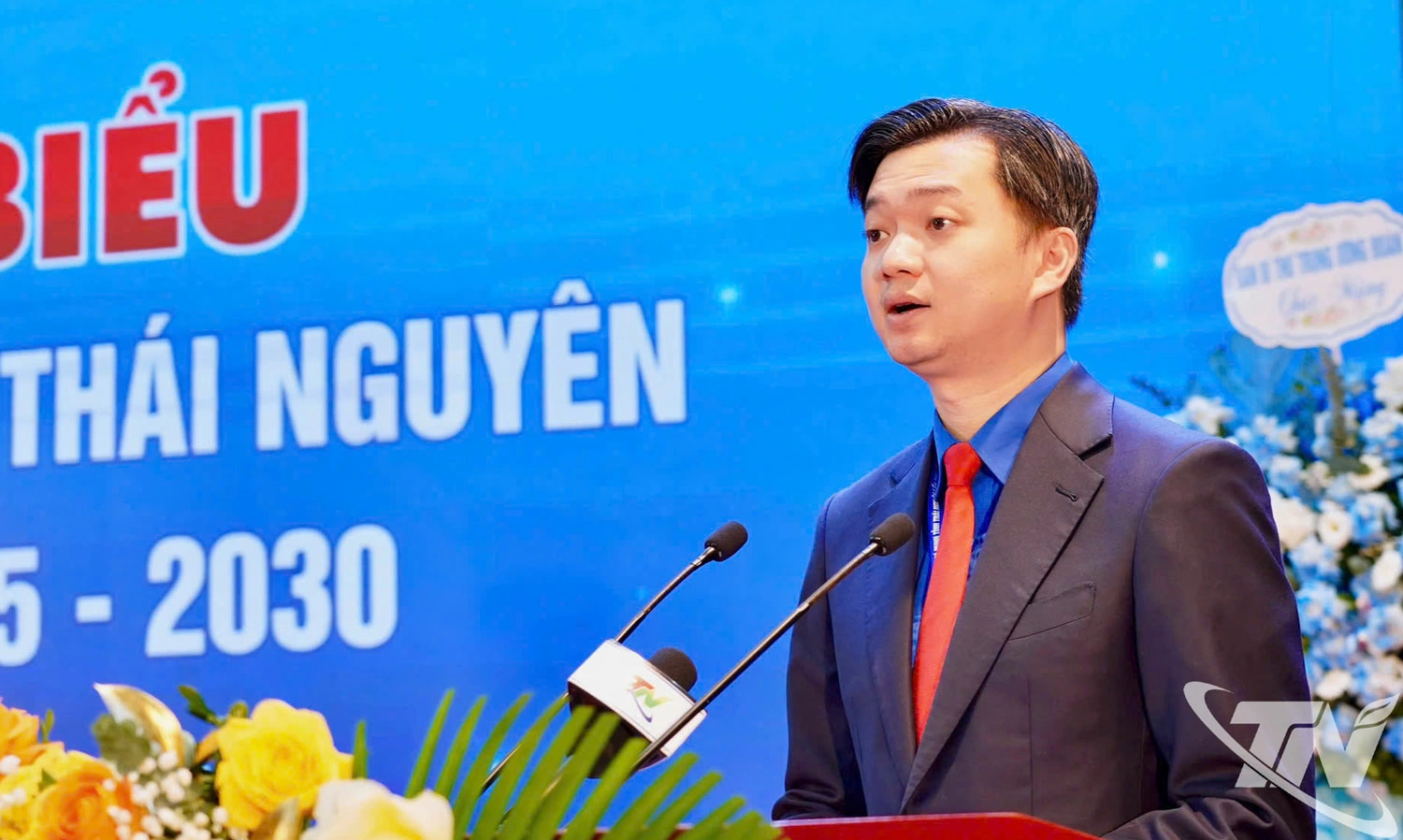 Đồng chí Nguyễn Minh Triết, Bí thư Ban Chấp hành Trung ương Đoàn TNCS Hồ Chí Minh, Chủ tịch Trung ương Hội Sinh viên Việt Nam phát biểu tại Đại hội.