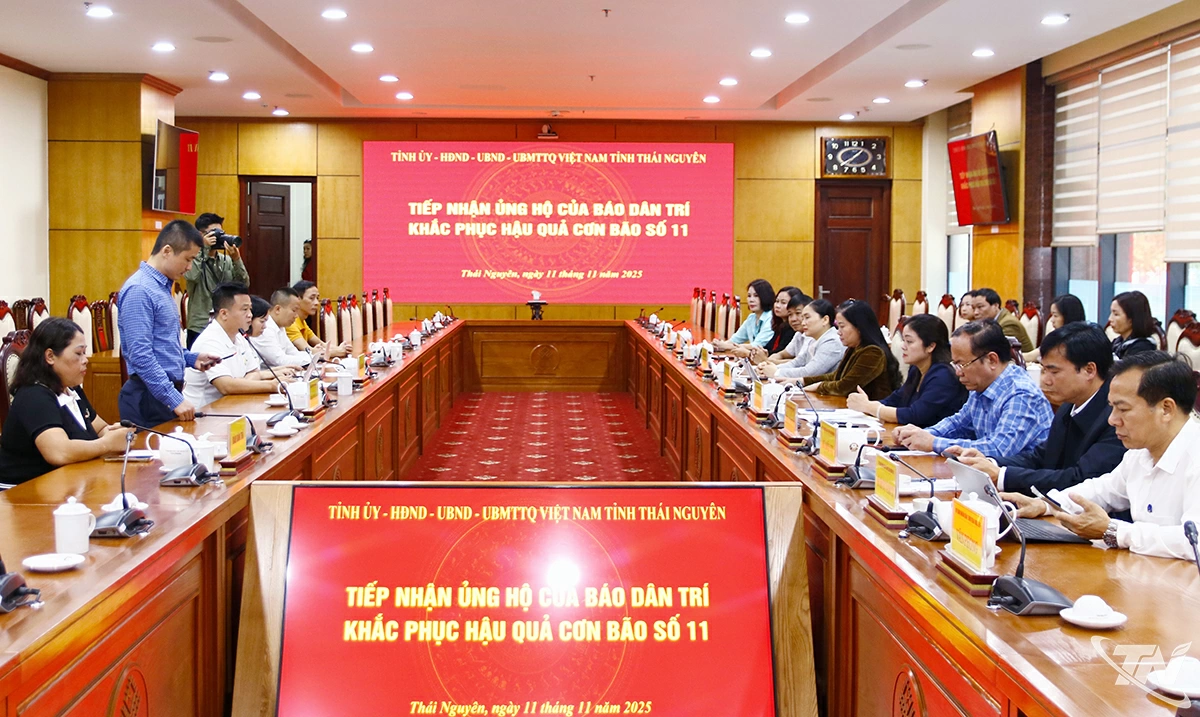 Đoàn công tác của Báo Dân trí làm việc với tỉnh Thái Nguyên