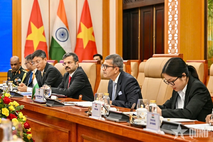 Đoàn đại biểu Ấn Độ dự đối thoại.