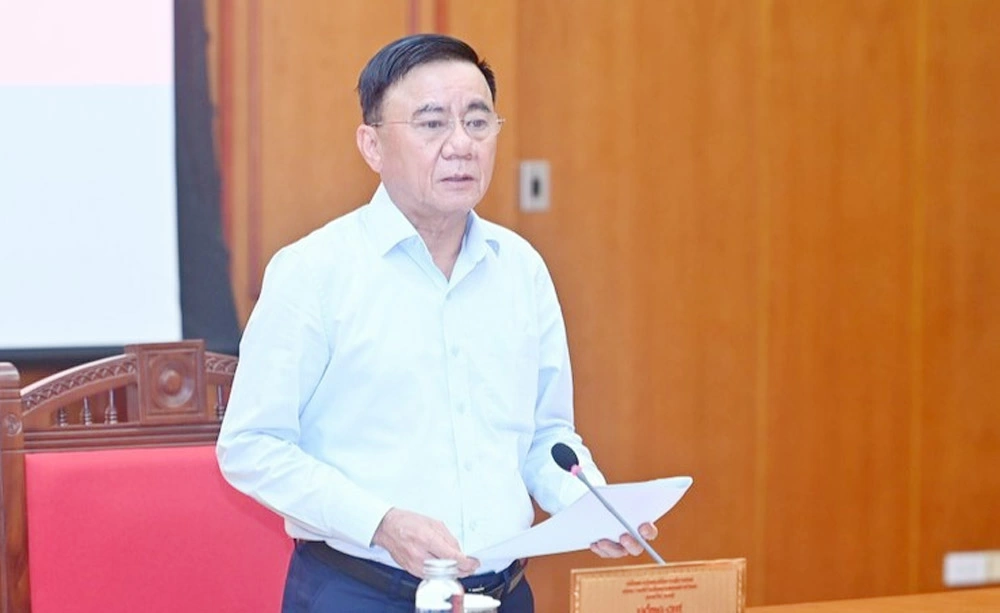 Đồng chí Trần Cẩm Tú, Ủy viên Bộ Chính trị, Thường trực Ban Bí thư. (Ảnh: ĐĂNG KHOA)