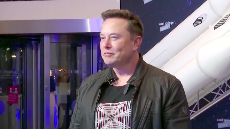 Tỷ phú Elon Musk tại một sự kiện ở Thượng Hải, Trung Quốc vào tháng 1-2020