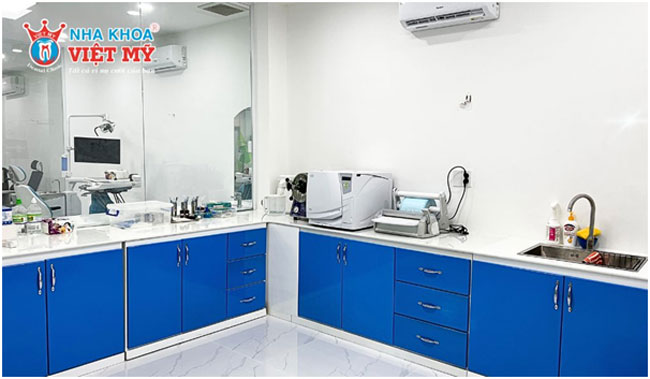 Hệ thống vô trùng được Nha khoa Việt Mỹ đầu tư chỉn chu.