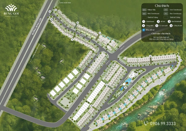 Mặt bằng dự án Bung Goi Verdura Phu Quoc.