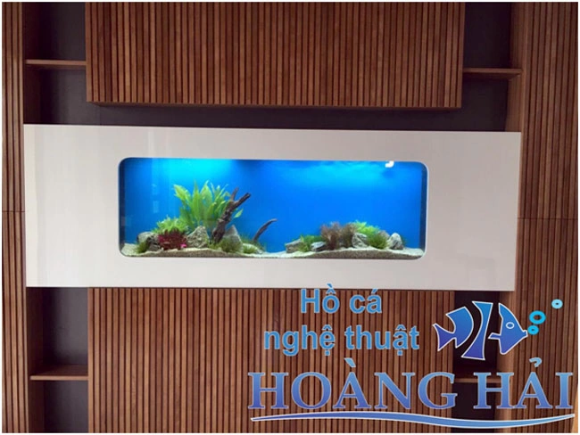 Trước khi thi công hồ cá treo tường, cần đánh giá cấu trúc và khả năng chịu lực của tường.