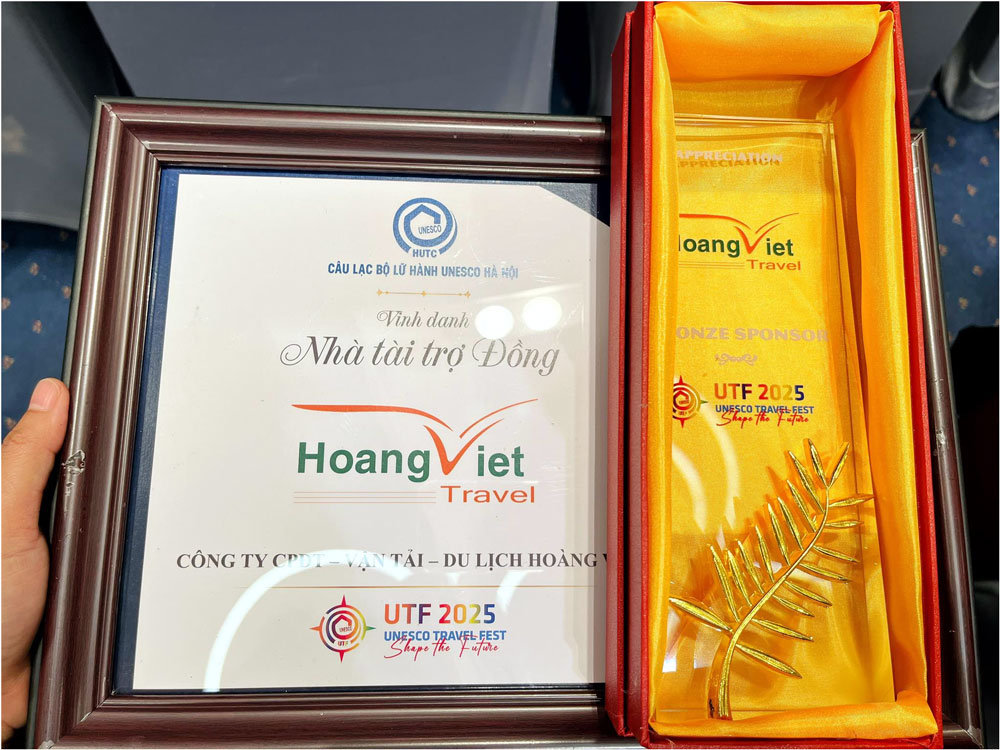 Giải thưởng từ Câu lạc bộ Lữ hành UNESCO Hà Nội (HUTC).