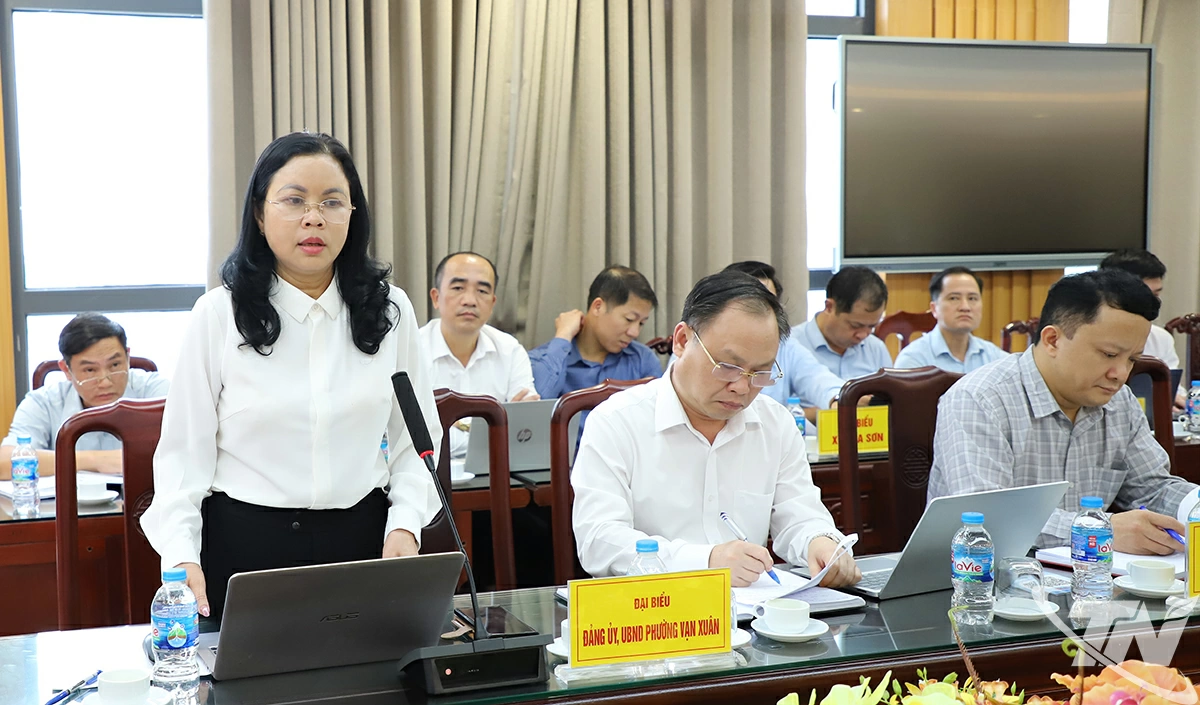 Đại biểu đóng góp ý kiến tại Hội nghị.