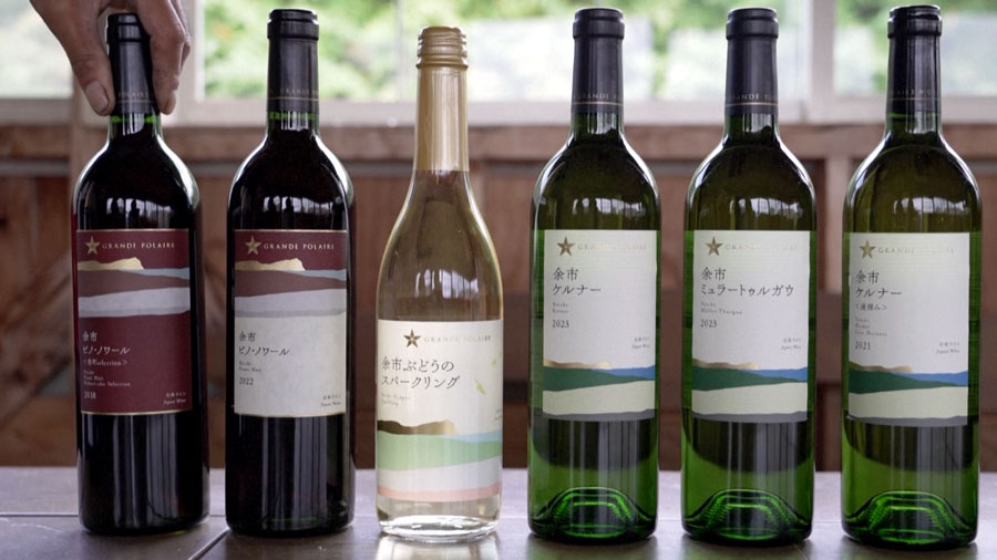 Một số sản phẩm rượu của thị trấn Yoichi, Hokkaido, Nhật Bản