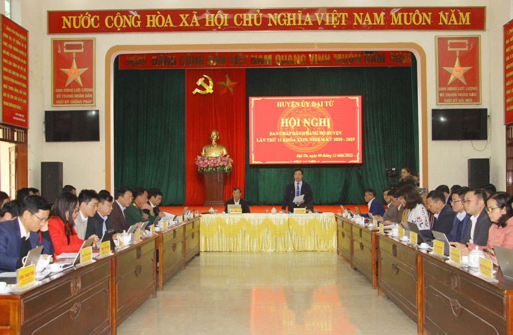 Hội nghị Ban Chấp hành Đảng bộ huyện Đại Từ lần thứ 11.