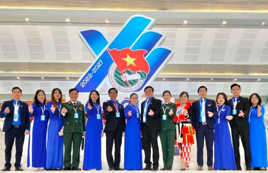 Đoàn đại biểu tỉnh Thái Nguyên tham gia Đại hội đại biểu toàn quốc Đoàn TNCS Hồ Chí Minh lần thứ XII, nhiệm kỳ 2022 - 2027.