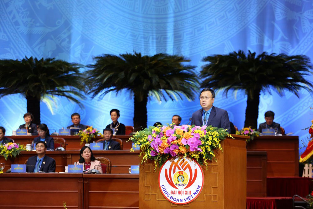 Ông Phạm Quang Thanh, Chủ tịch LĐLĐ thành phố Hà Nội.