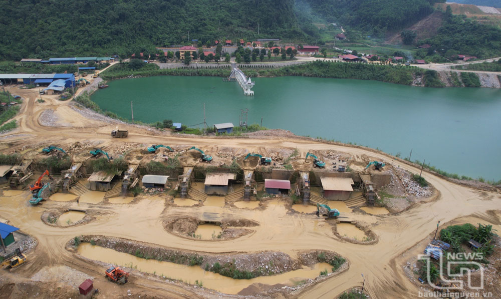 Hoạt động khai thác khoáng sản của Công ty CP Đầu tư xây dựng và Khai thác khoáng sản Thăng Long.