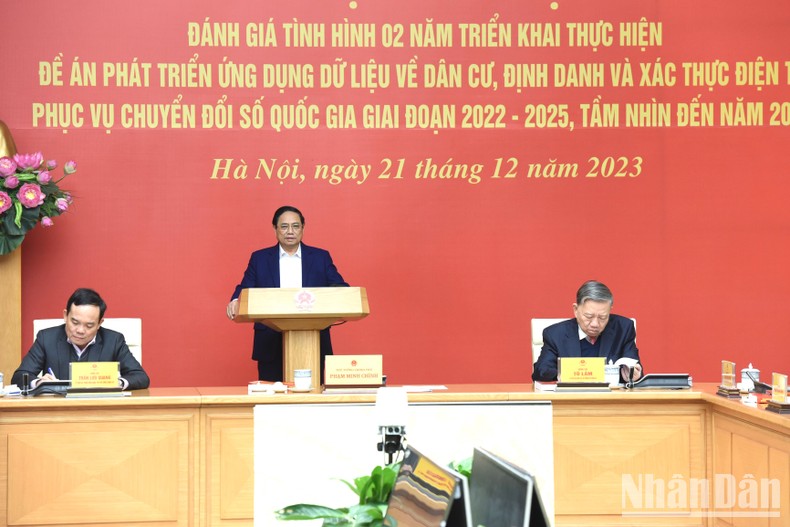 Thủ tướng Phạm Minh Chính chỉ đạo Hội nghị. Ảnh: nhandan.vn