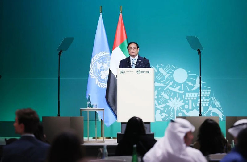 Thủ tướng Phạm Minh Chính phát biểu tại Hội nghị Thượng đỉnh Hành động Khí hậu Thế giới.