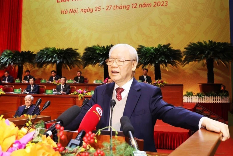 Tổng Bí thư Nguyễn Phú Trọng phát biểu chỉ đạo Đại hội.