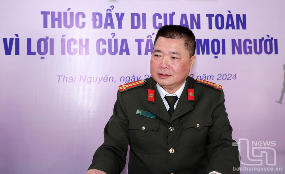 Thượng tá Phạm Ngọc Hùng, Trưởng phòng An ninh đối ngoại (Công an tỉnh Thái Nguyên).