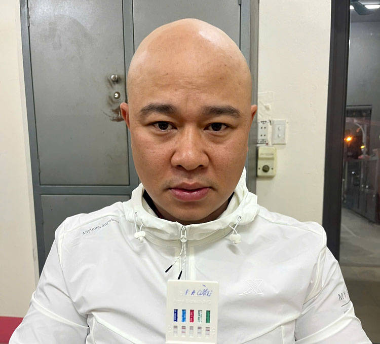Phạm Anh Cường tại cơ quan Công an