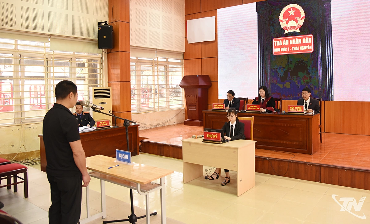 Bị cáo Phạm Thanh Tùng tại phiên xét xử