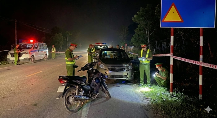 Tìm thông tin vụ tai nạn giao thông trên đường Thái Nguyên - Chợ Mới