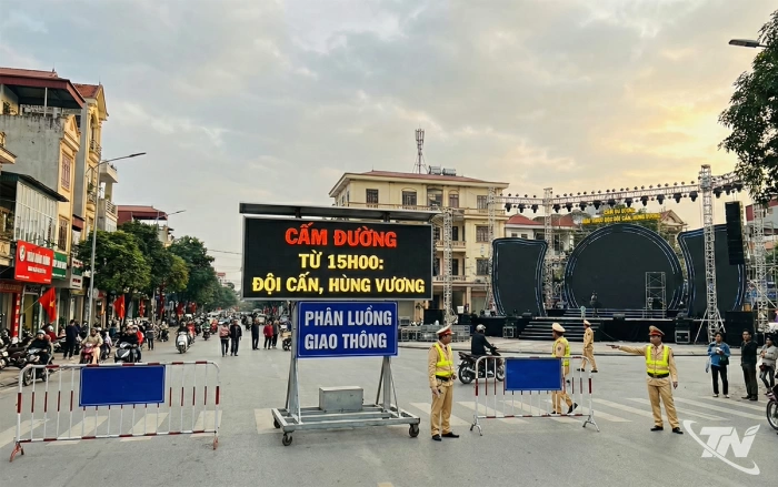 Thái Nguyên: Phân luồng giao thông đêm Countdown chào năm mới 2026