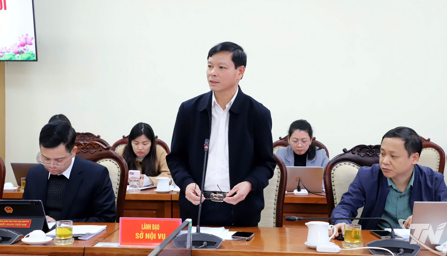 Lãnh đạo Sở Nội vụ báo cáo dự kiến thành phần, cơ cấu các Ban bầu cử