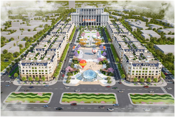 Phối cảnh dự án Phố đi bộ trung tâm thành phố Thái Nguyên

