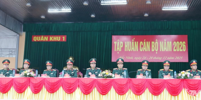 Quân khu 1 khai mạc tập huấn cán bộ năm 2026