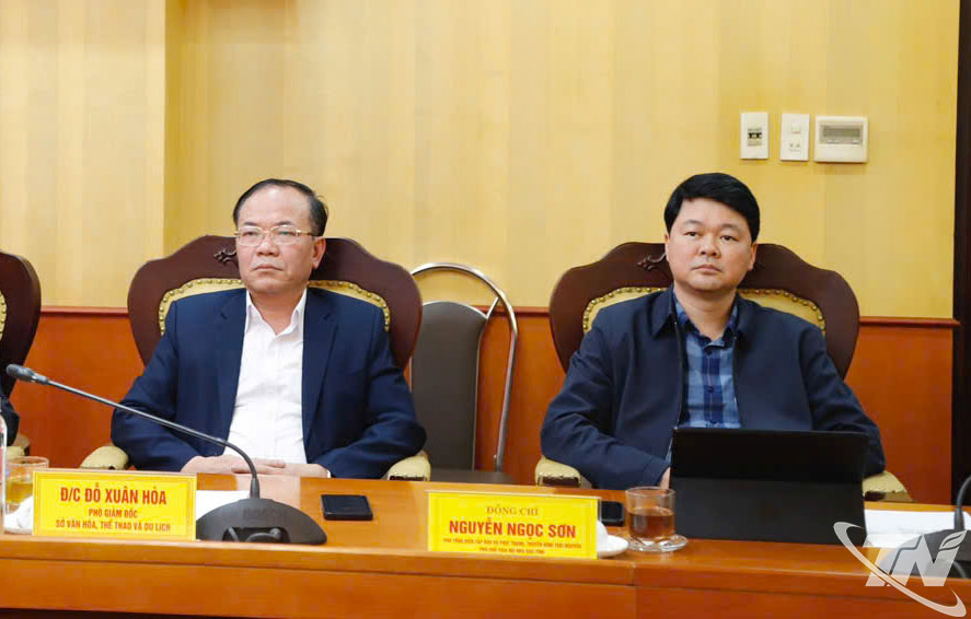 Các đại biểu dự Hội nghị tại điểm cầu tỉnh Thái Nguyên.