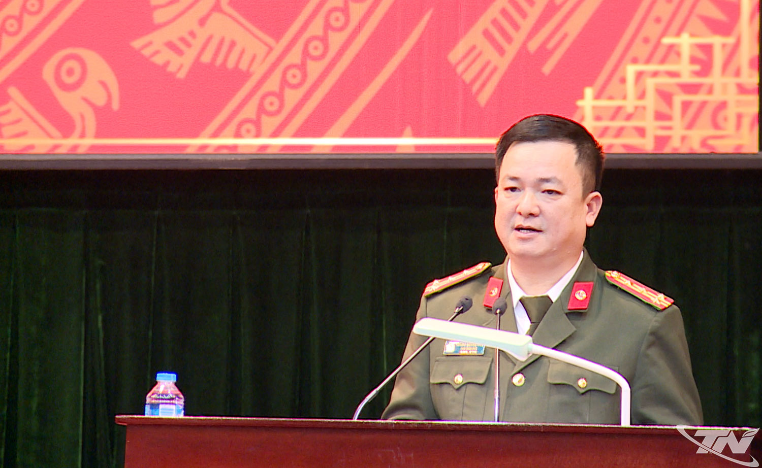  Đại tá Thăng Quang Huy, Phó Giám đốc Công an tỉnh yêu cầu các đơn vị bám sát kế hoạch để khiển khai có hiệu quả công tác đảm bảo ANTT.