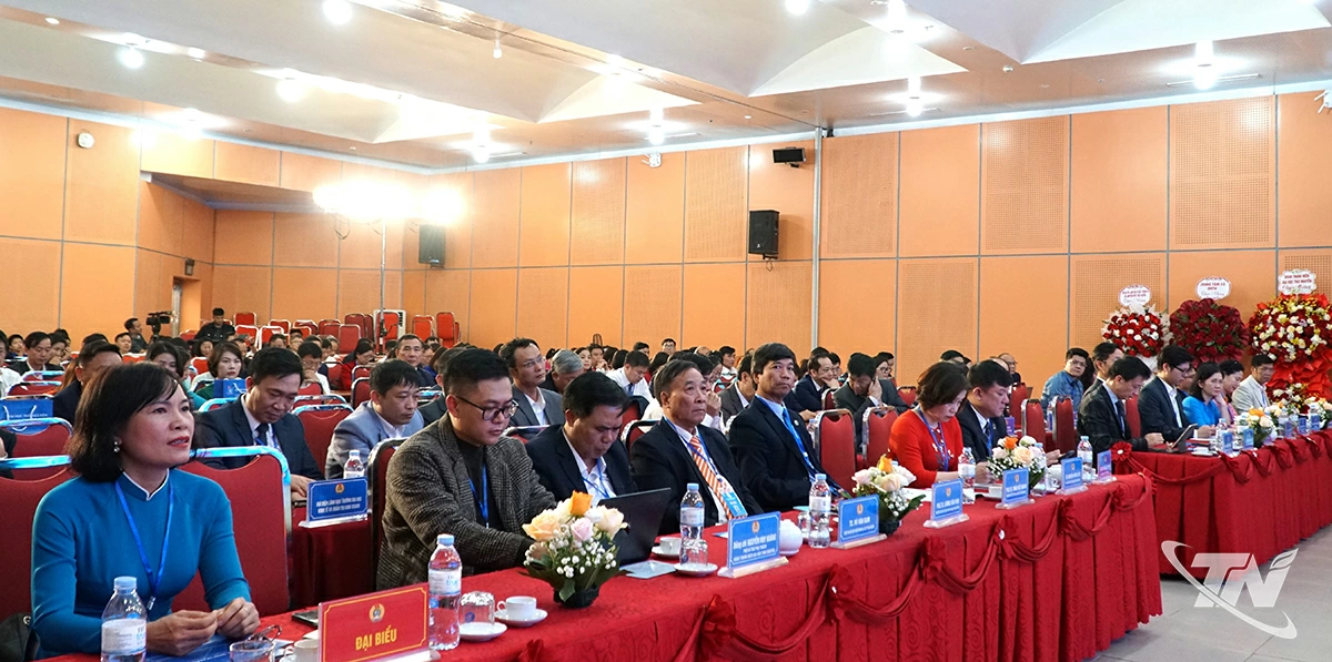 Quang cảnh Đại hội Công đoàn Đại học Thái Nguyên lần thứ VII, nhiệm kỳ 2025-2030.