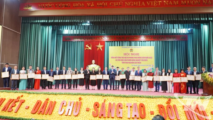 Hội Nông dân tỉnh tổng kết công tác, tôn vinh sản phẩm tiêu biểu