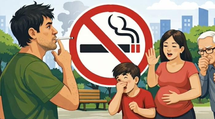 Đừng để khói thuốc trở thành 'chuyện bình thường' nơi công cộng
