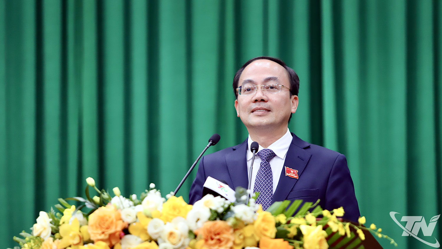 Đồng chí Nguyễn Đăng Bình, Phó Bí thư Tỉnh uỷ, Chủ tịch HĐND tỉnh, phát biểu bế mạc Kỳ họp