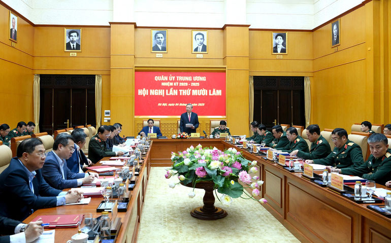 Quang cảnh Hội nghị Quân ủy Trung ương lần thứ mười lăm.