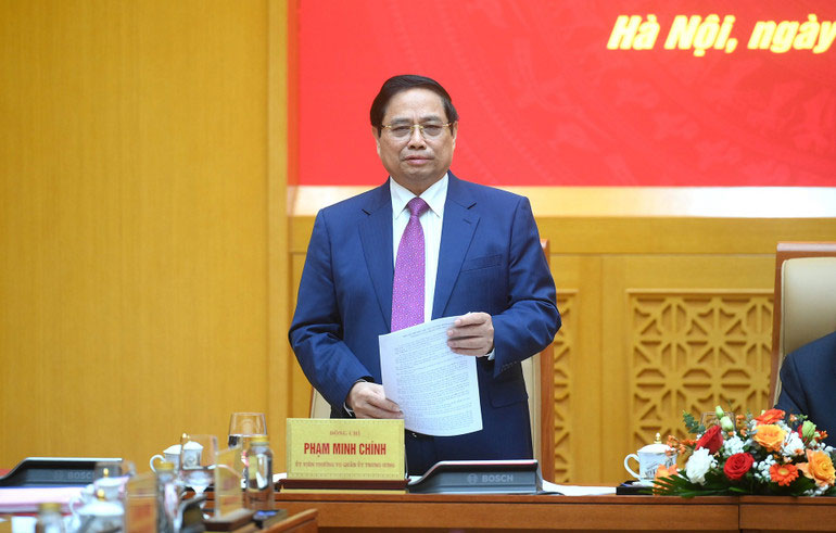 Thủ tướng Chính phủ Phạm Minh Chính phát biểu tại Hội nghị.