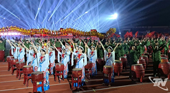 Tổng duyệt chương trình khai mạc Giải Bóng đá Tứ hùng - Thái Nguyên năm 2025