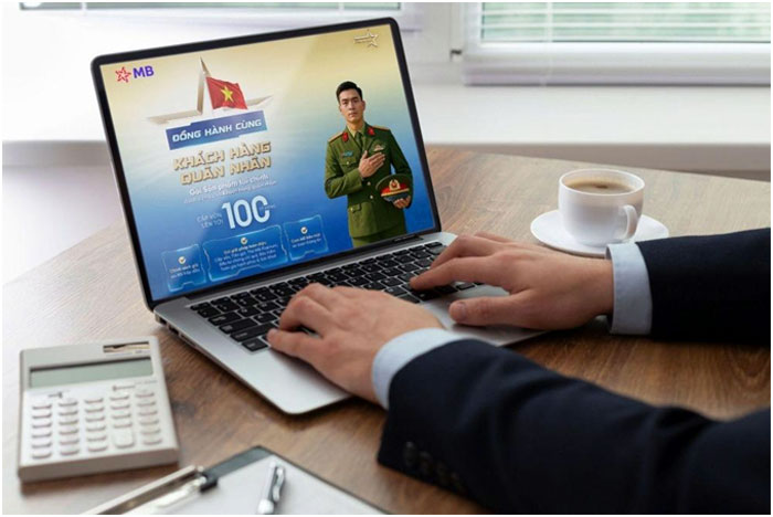 “Combo sản phẩm dành cho Quân nhân” do MB thiết kế riêng cho nhóm khách hàng thuộc lực lượng vũ trang.