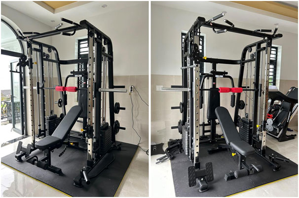 Giàn tạ đa năng rất được ưa chuộng lắp đặt tại nhà.