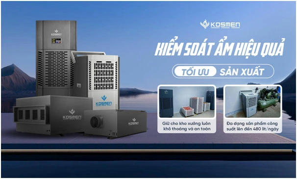 Kiểm soát ẩm hiệu quả giúp tối ưu quy trình sản xuất.
