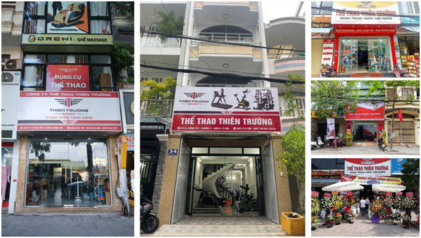 Thể thao Thiên Trường với hệ thống chi nhánh trên toàn quốc.